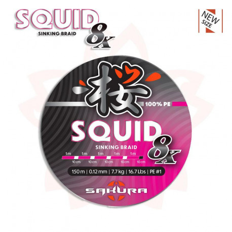 Squid 8 pink 150m